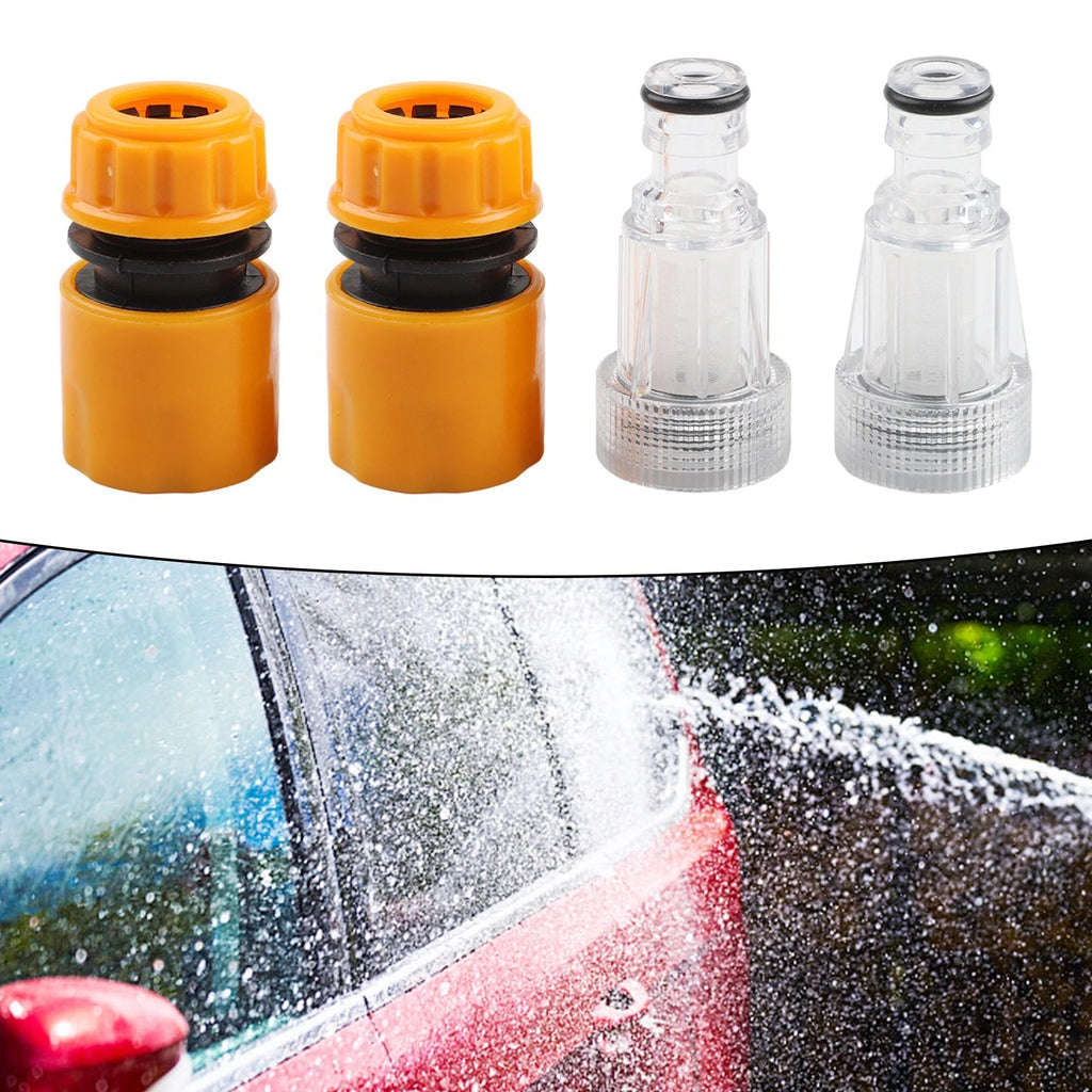 Water Pipe Fittings with Rubber Adapters for Car Wash Applications