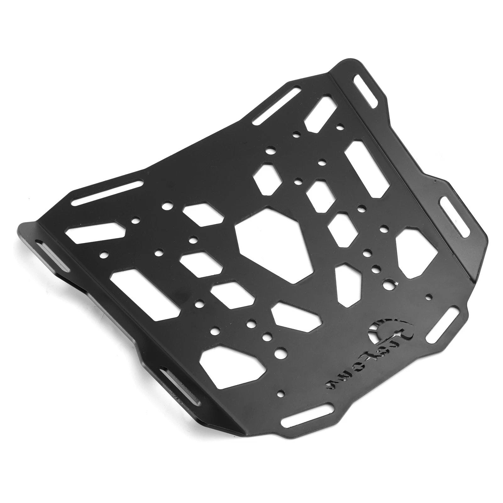 Black Aluminum Top Rack Carrier Luggage Plate for Tiger 850 Sport (2021–2024)