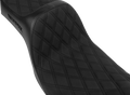 SLYFOX High Noon Seat for Harley FXD/FLD (2006–2023) - Black Logo, Black Stitch