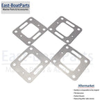 4PCS Gasket for Mercruiser 4.3L 5.7L 7.4L 350 MAG 27-860233 863724 18-0897 30240
