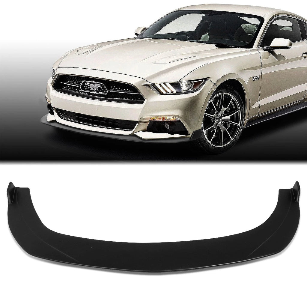 Splitter Style Front Bumper Lip Spoiler for Ford Mustang (2015–2017)
