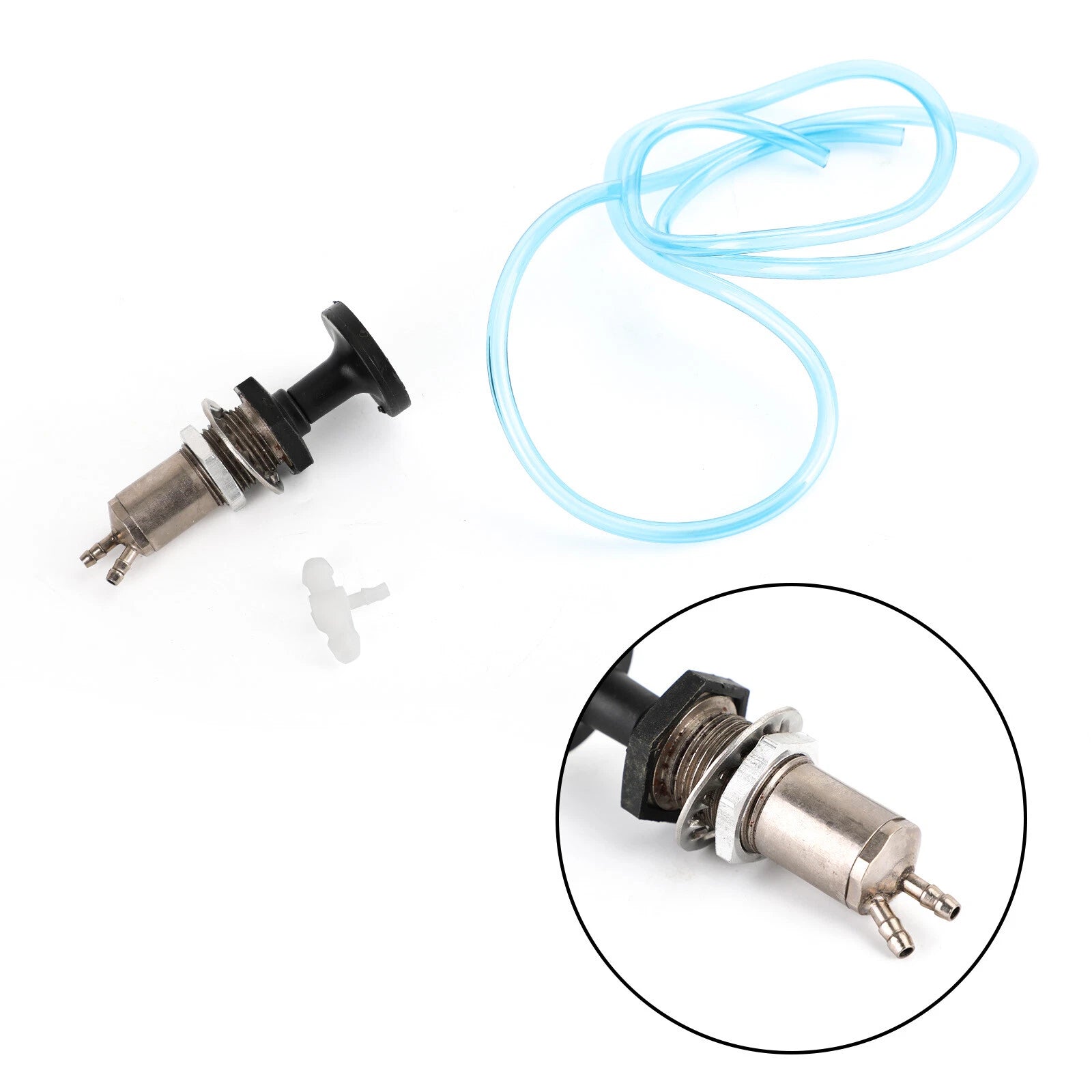Fuel Primer Plunger Pump Kit for Honda Yamaha Kawasaki Polaris Snowmobile/ATV