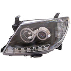 2 x LED Black Projector Headlights for Toyota Hilux (2005–2011)