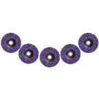 Set of 5 Poly Strip Disc Wheels for Angle Grinder (4")