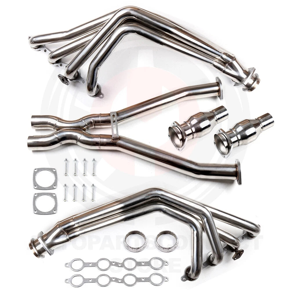 3" Long Tube Exhaust Headers & X Pipe for Chevy Corvette 5.7L V8 (1998–2004)