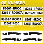 Outer Exterior Door Handle Set for Hyundai Accent (2012–2017)
