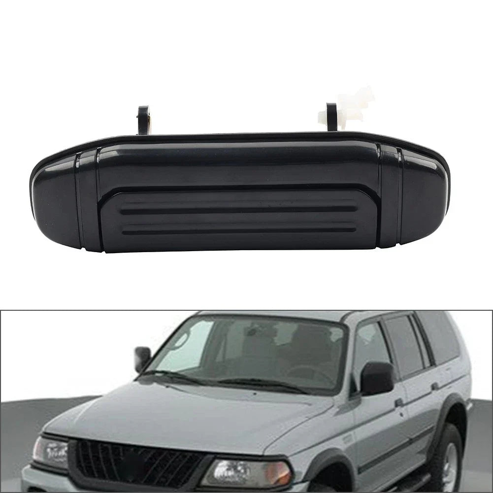 Black Front Left Outer Door Handle for Mitsubishi Pajero Montero (92-00)