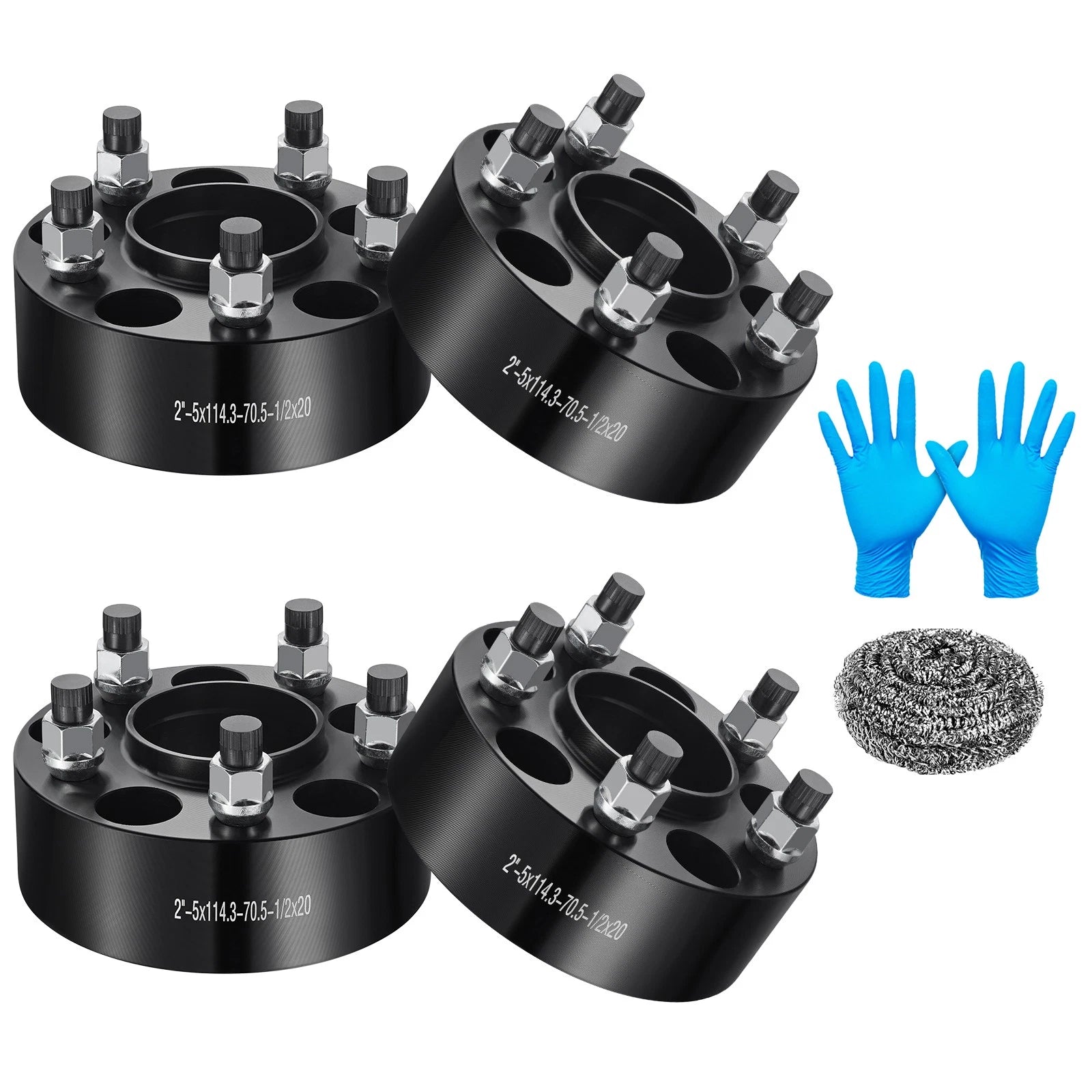 Set of 4 Hubcentric 2" Wheel Spacers for Ford Mustang Ranger Explorer (YYYY–YYYY)