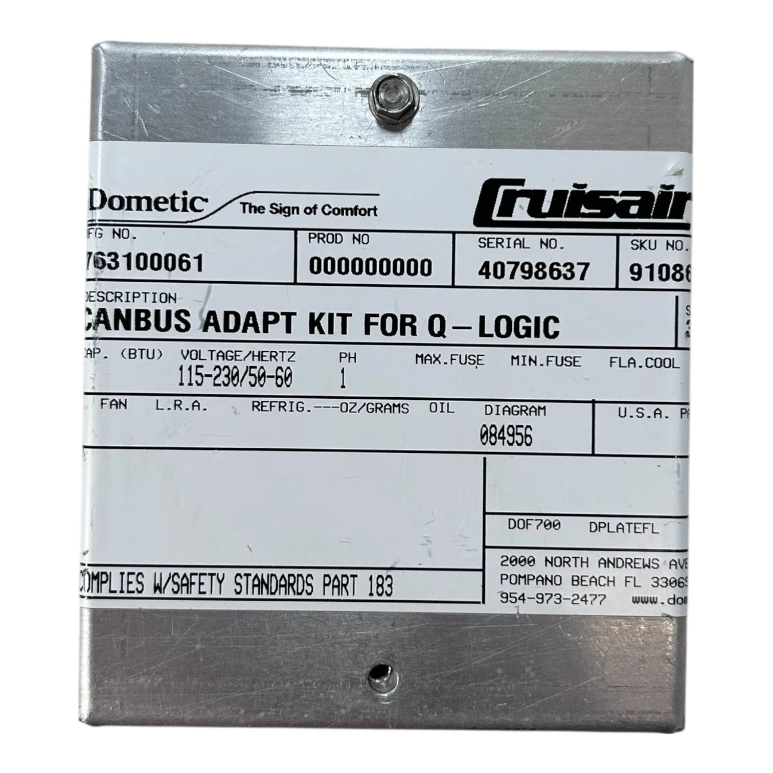 Cruisair Canbus Adapt Kit for Dometic Q-Logic 115-230V (763100061)