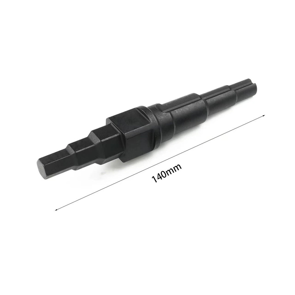 Steel Hex Key Adapter for Straight Ratcheting Wrench (Automotive Mechanic)