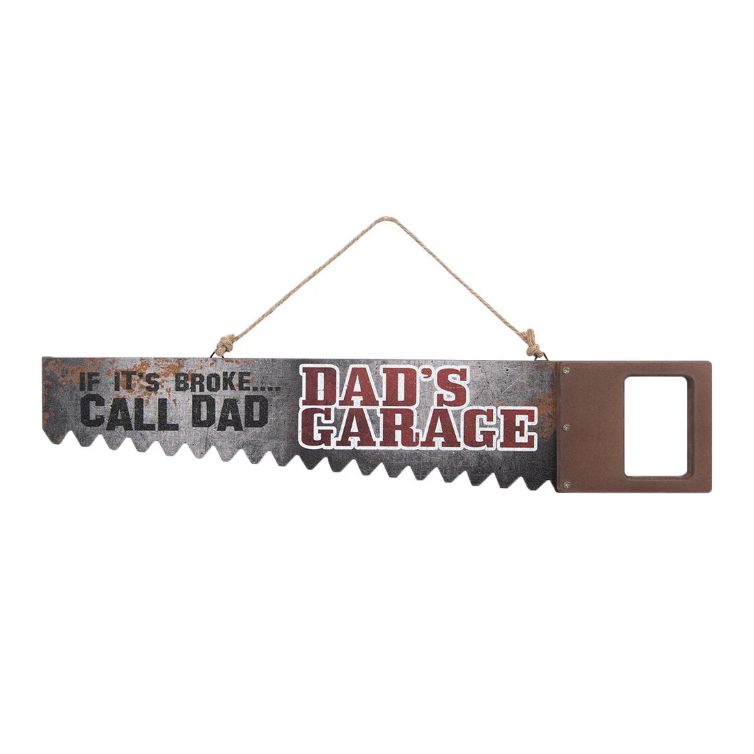 Decorative Metal Hand Saw for Home Decor (28" x 7")