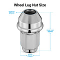 Set of 24 Chrome 14x2 Lug Nuts for Ford Expedition (2000–2014)