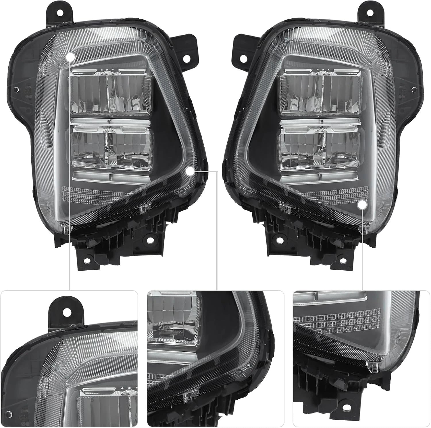 Pair of LED Headlight Assemblies for Hyundai Tucson (2025–2026)