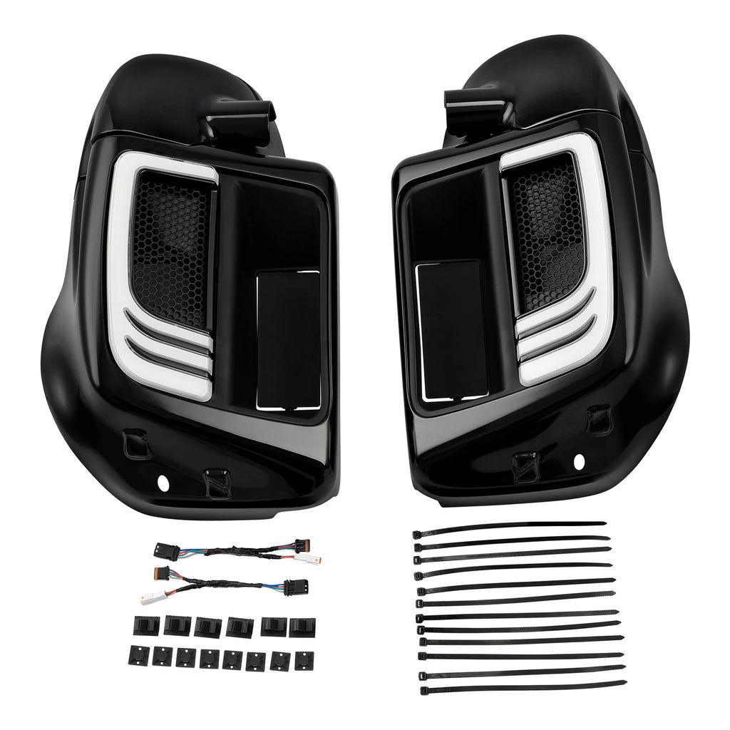 Lower vented fairings & 6.5" speakers turn signals for Harley Touring (2014–2024)