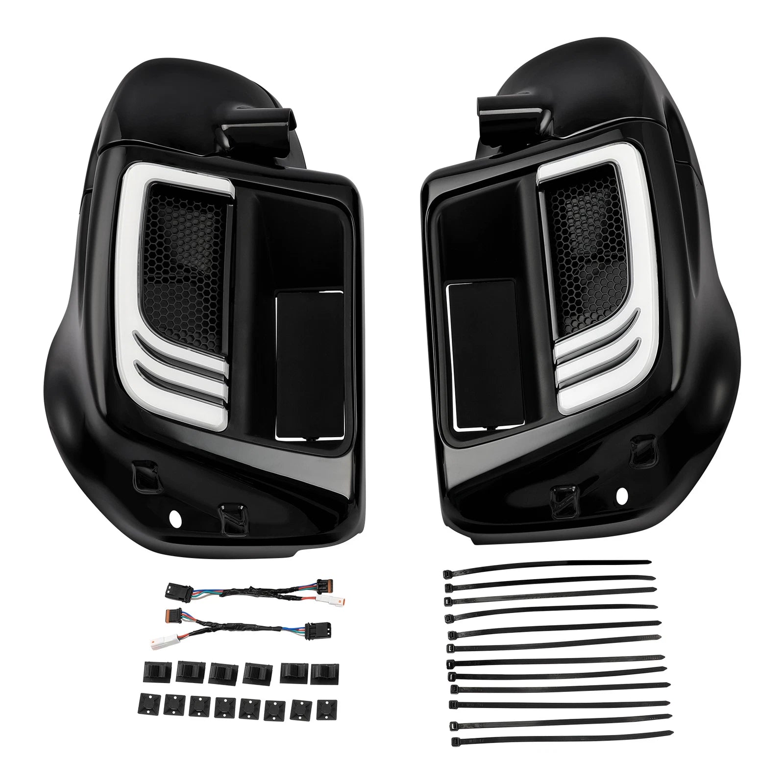Lower vented fairings & 6.5" speakers turn signals for Harley Touring (2014–2024)