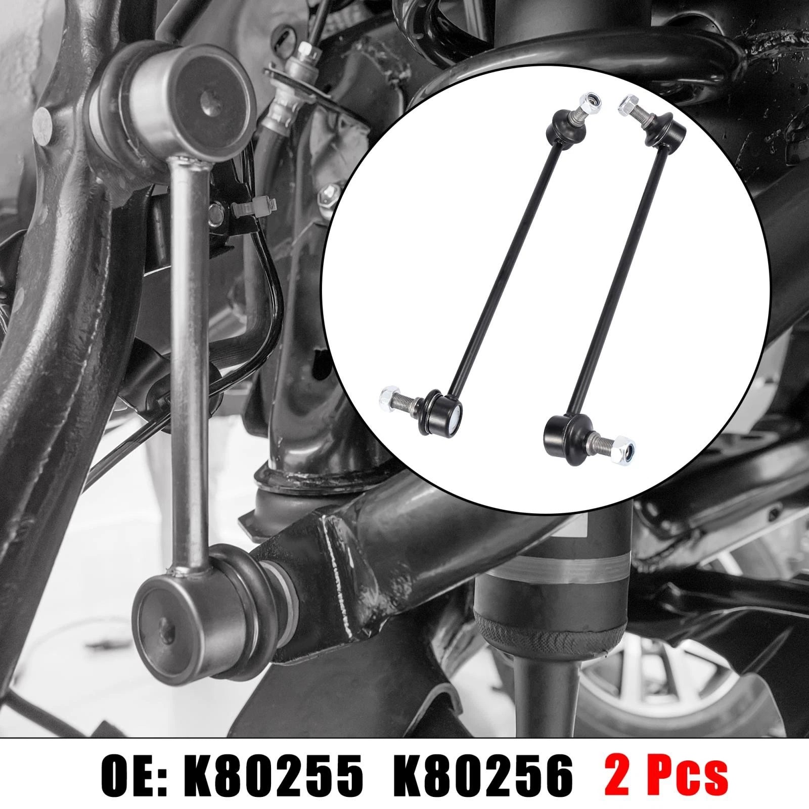 2X Front Suspension Sway Bar End Link K80255 54668CA000 for Nissan Quest (2004–2009)
