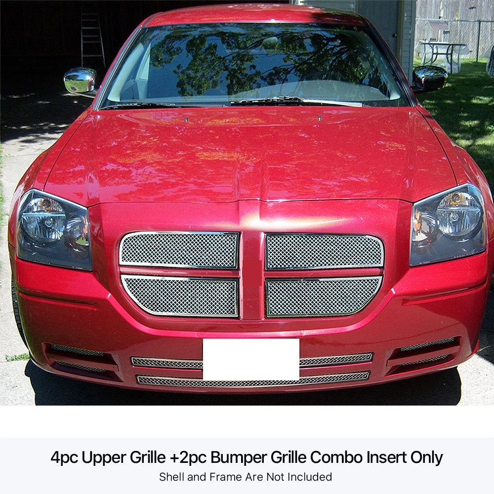 Stainless Chrome Mesh Grille Insert for Dodge Magnum (2005-2007)