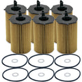 Set of 6 Engine Oil Filters for Hyundai Kia V6 (StdAsp GAS)