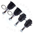 Set of 4 Front Upper Lower Ball Joints for Chevy Silverado 2500 HD (2001–2010)