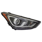 Replacement Passenger Side Halogen Headlight Assembly w/LED Accent