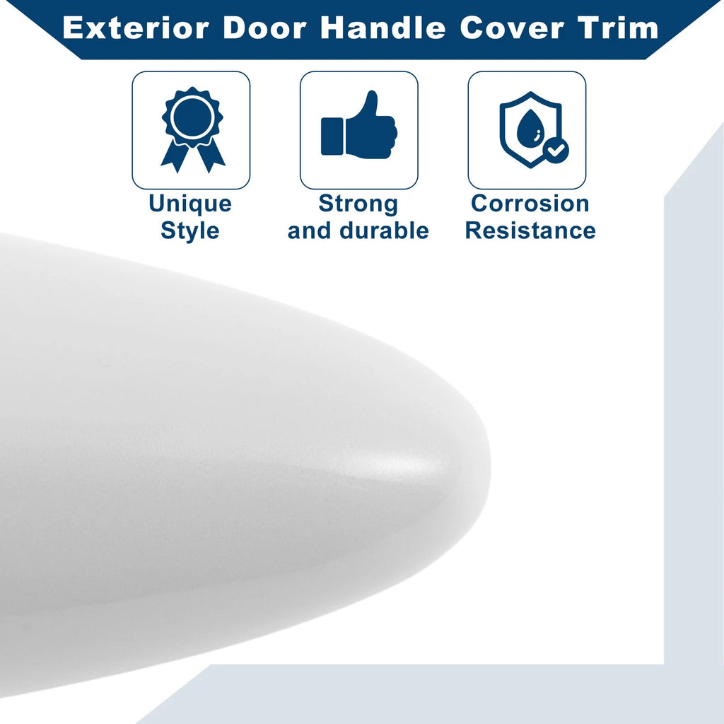 Exterior Door Handle Cover Trim for Kia Optima (2011–2016) White ABS