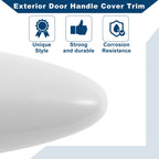 Exterior Door Handle Cover Trim for Kia Optima (2011–2016) White ABS