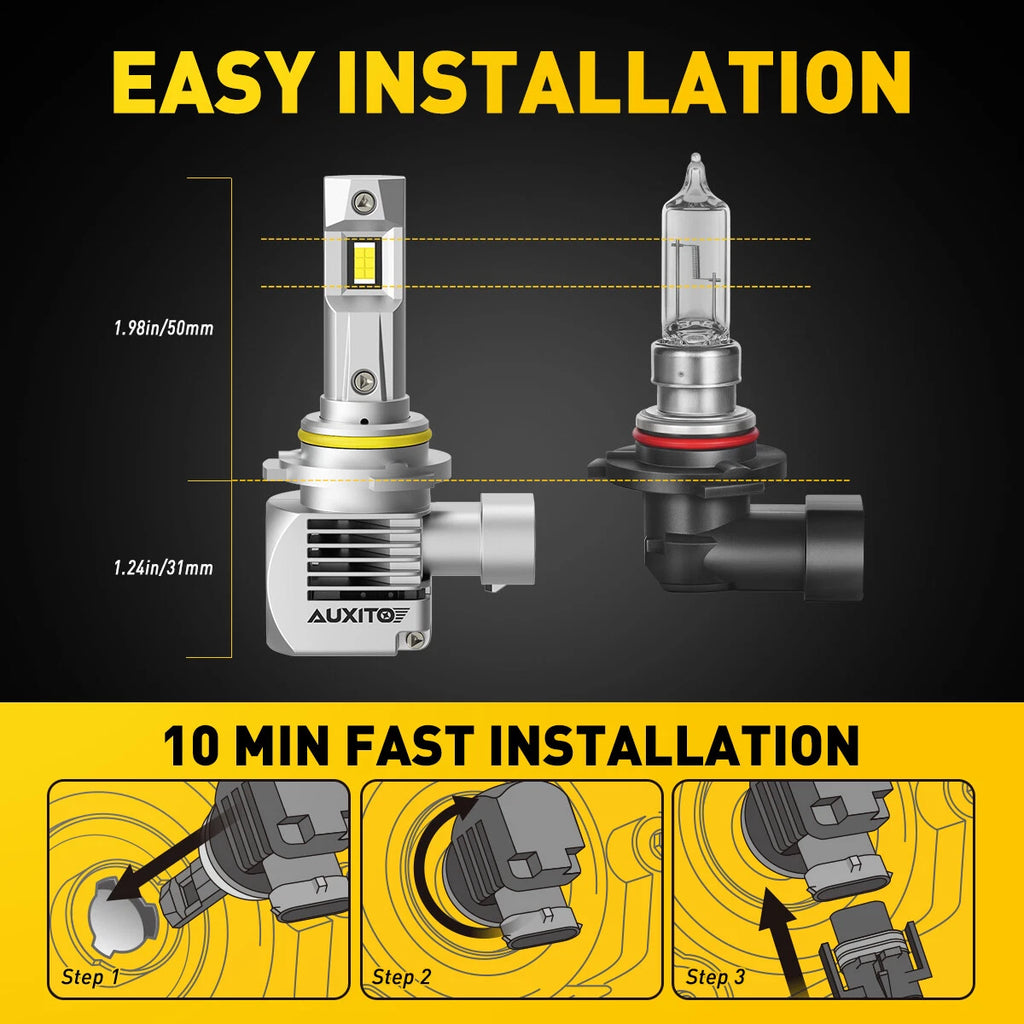 Set of 4 LED Headlight Bulbs for Make Model