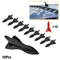 10pcs Shark Fin Diffuser Vortex Wing Roof Spoiler for Universal Cars