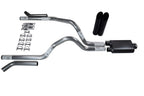 2.5" Dual Exhaust Kit for Dodge Dakota (1987–1996) - 2 Chamber Muffler, Black