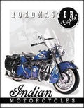 Vintage Replica Tin Metal Sign for Indian Motorcycle Roadmaster (1951)