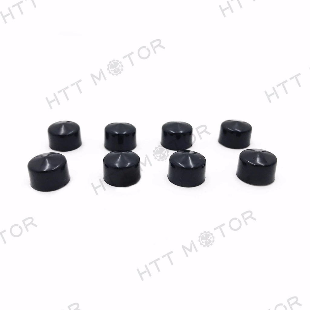 8PCS Black Cap Dress Cover for Harley Touring (1999–2006) Push Rod Tappet Block Bolt
