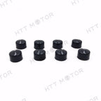 8PCS Black Cap Dress Cover for Harley Touring (1999–2006) Push Rod Tappet Block Bolt
