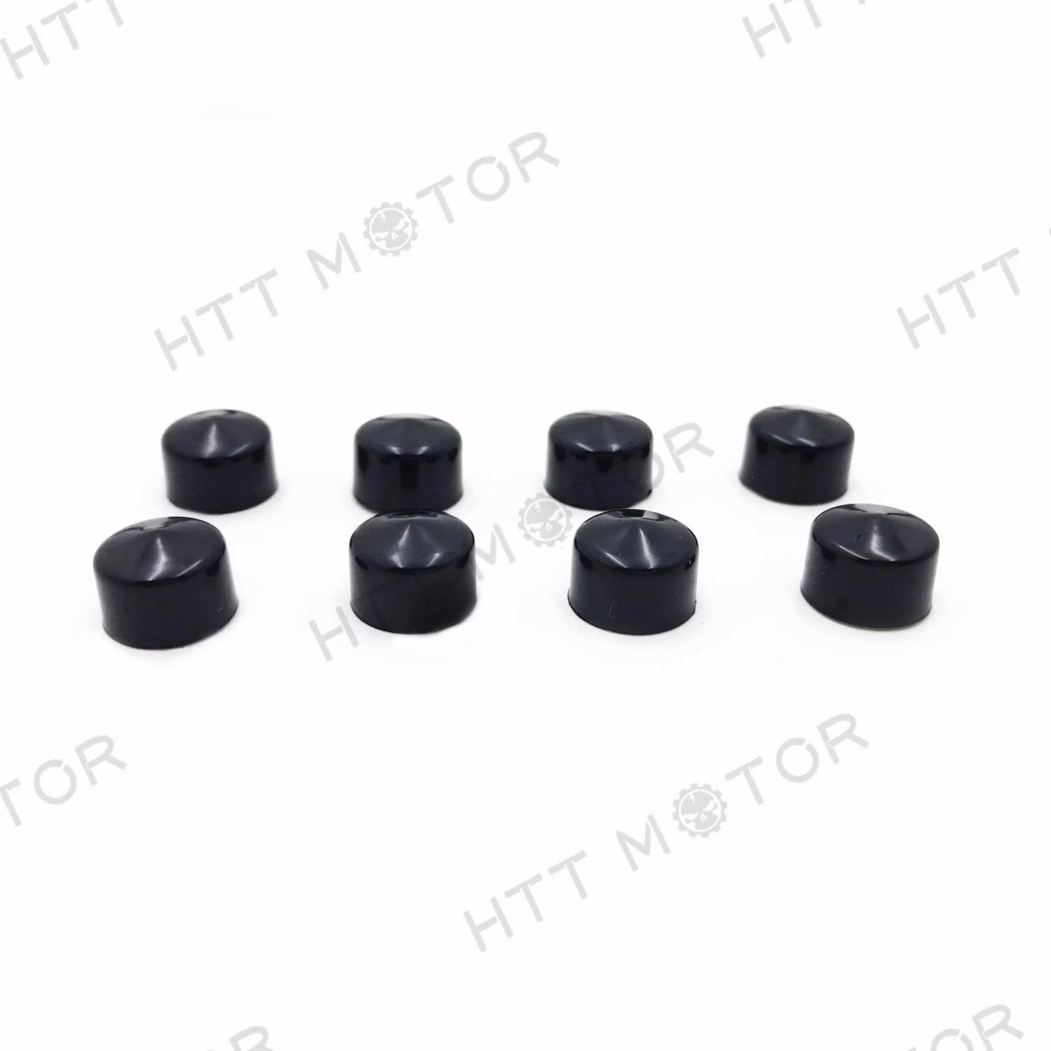 8PCS Black Cap Dress Cover for Harley Touring (1999–2006) Push Rod Tappet Block Bolt