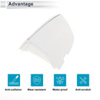 Front Left Door Handle Lock Cylinder Cover for Volkswagen Sagitta (White)