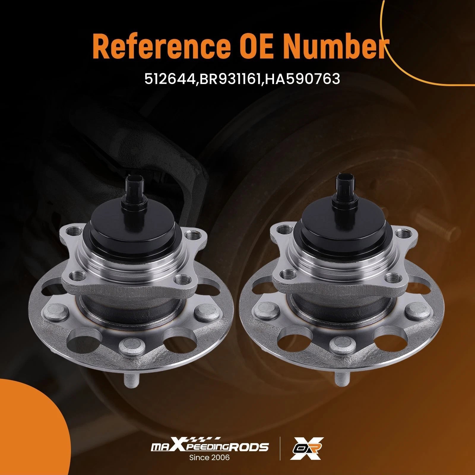 Rear Wheel Hub Bearing Pair for Toyota RAV4 FWD C-HR (2019–2020)