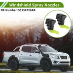 Windshield Washer Nozzle with Hose Connector for Chrysler (2011-2016)