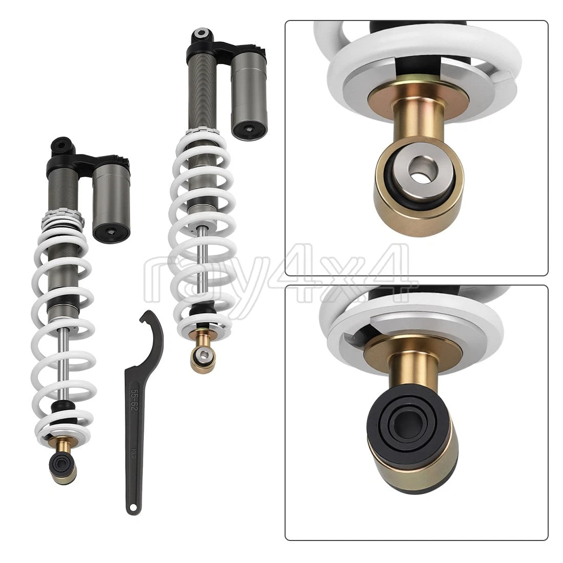 Set of 2 Front & Rear Air Shock Absorbers for Polaris RZR S 800 EFI (2009–2012)