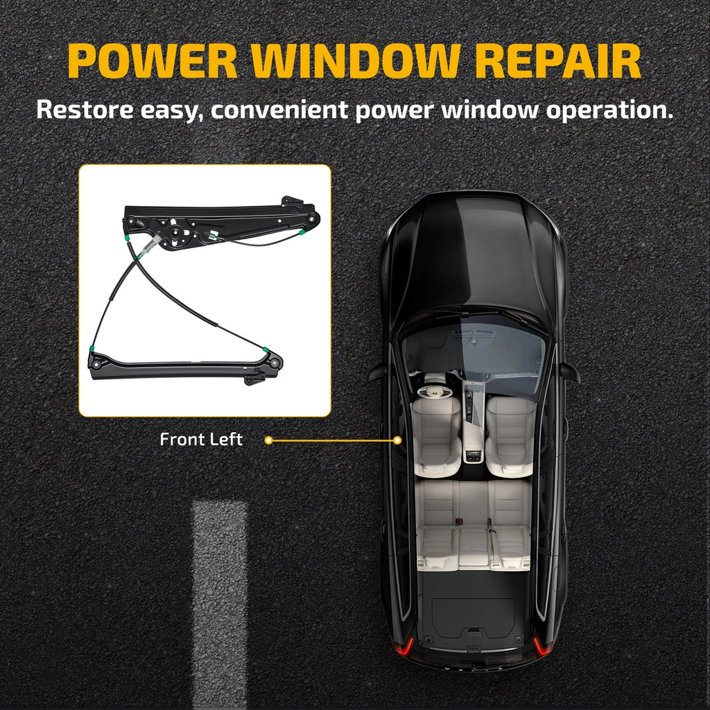 Power Window Regulator for BMW 7 Series E65 E66 (2002–2008) Front Left