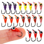18pcs Glow in the Dark Jig Head Hooks for Panfish Pike