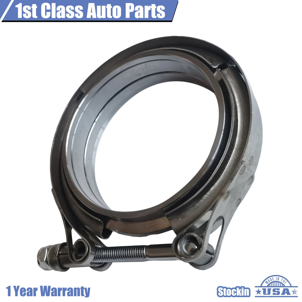 3.5'' V-Band Flange & Clamp Kit for Turbo Exhaust Downpipe