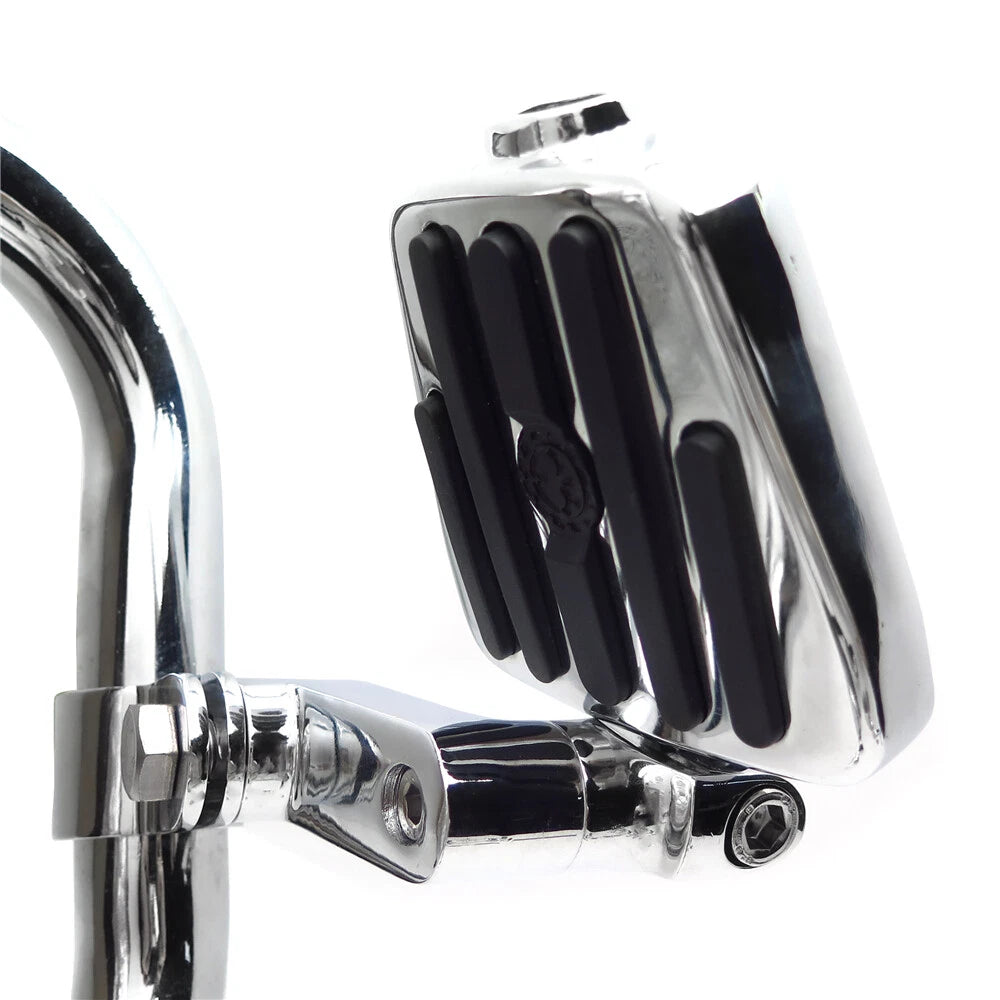 Rebelion Skull Highway Foot Pegs for Harley Wide Glide Street Glide (2010–2023)