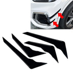 Glossy Black Front Bumper Side Spoiler Trim for Audi Q5 (2021–2024)