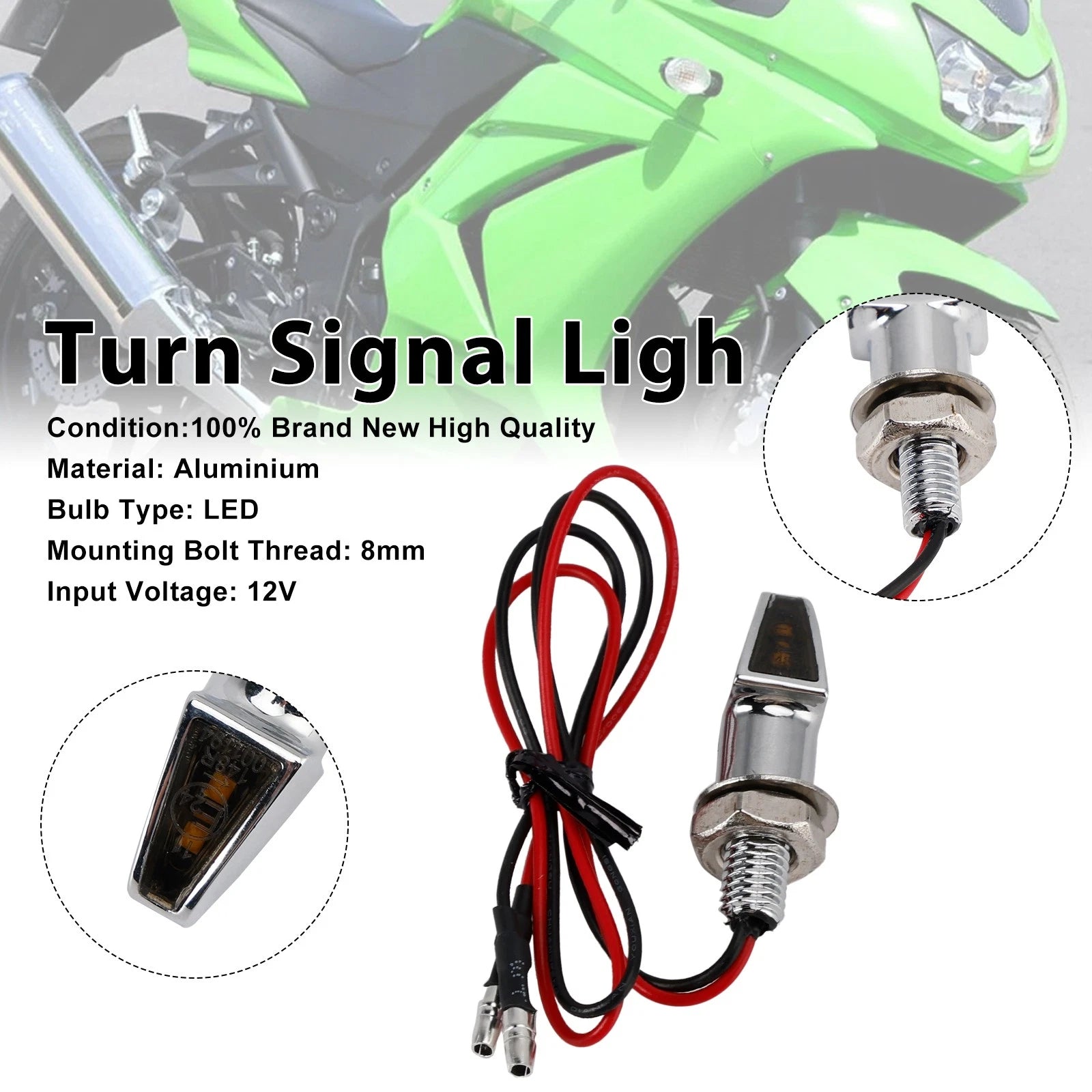 12V LED Turn Signal Indicator Light for Yamaha Motorcycle (Universal)