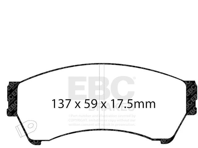 Front Brake Pad Set for Mazda 6 (2006–2007) FG873VM
