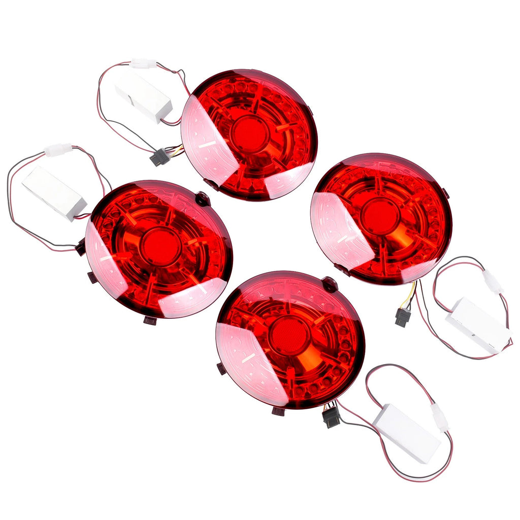 Set of 4 LED Brake Tail Lights for Chevy Corvette C6 (2005–2013)