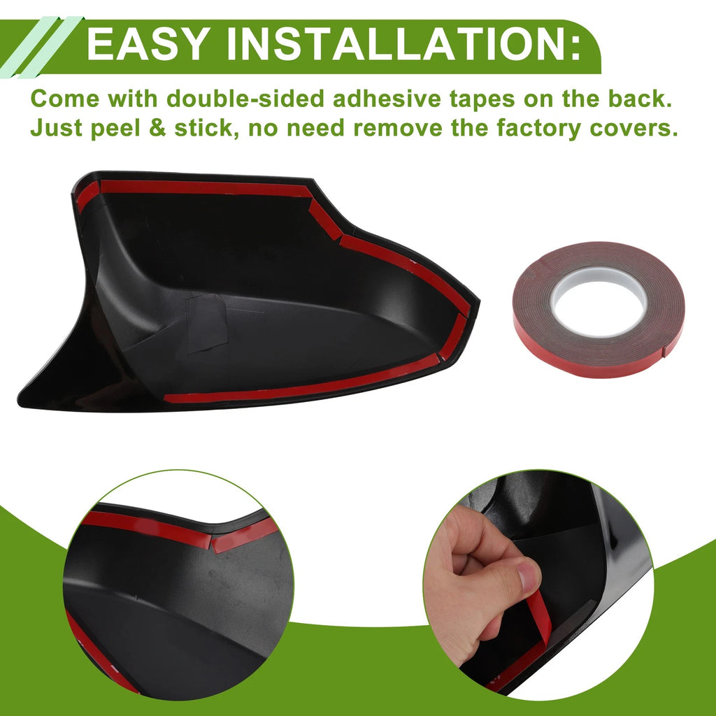 1 Pair ABS Mirror Cover Cap Glossy Black for Subaru Crosstrek (2013–2014) 91059AJ210