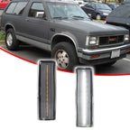 2X Clear White LED Side Marker Lights for Chevrolet S10 GMC S15 Jimmy