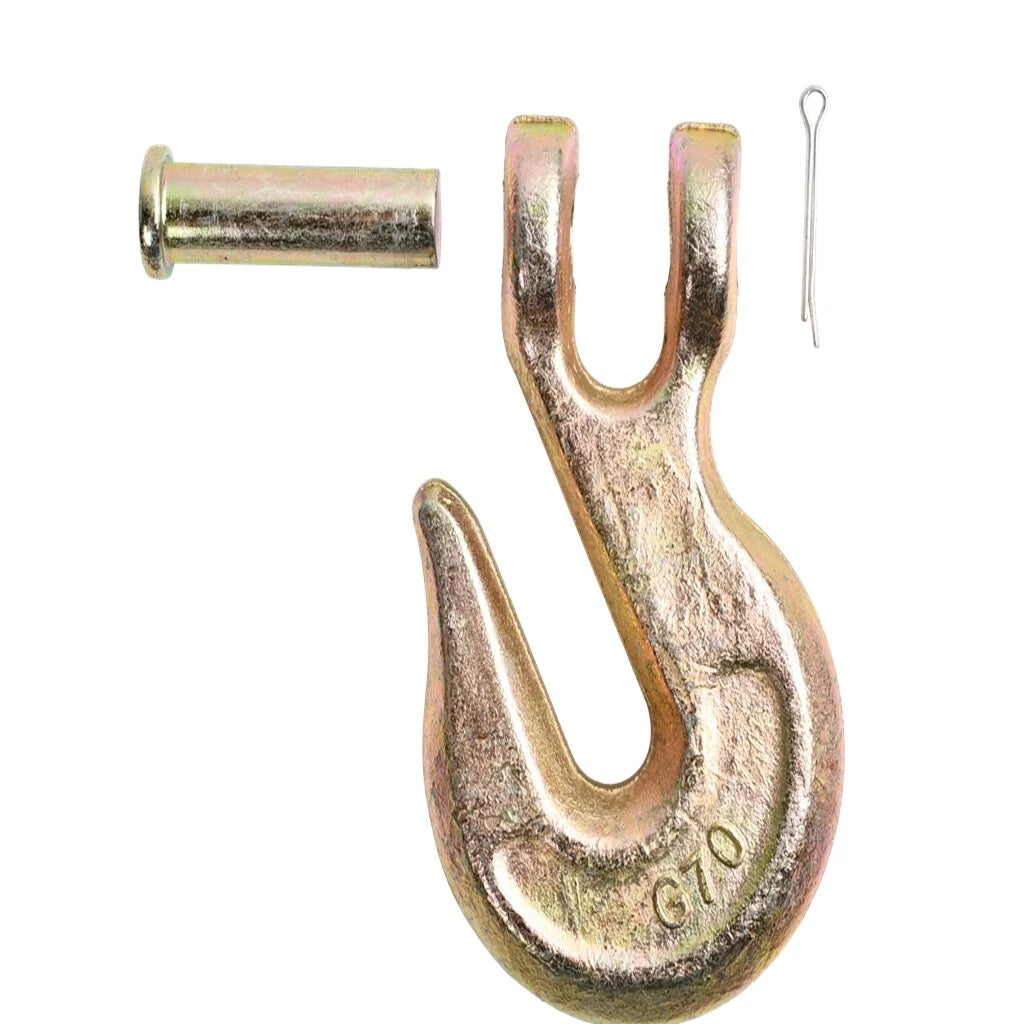 Set of 2 Clevis Grab Hooks for G70 Chain Tie Down Towing (Flatbed Truck)