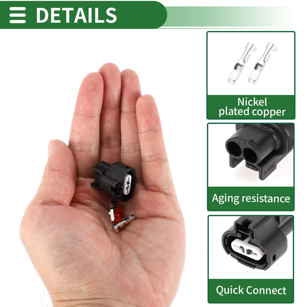 2 Pin Intake Air Temperature Sensor Connector Plug for Toyota 