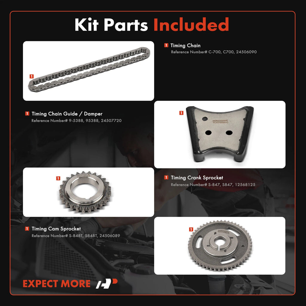 Timing Chain Kit for Chevrolet Equinox Malibu Impala (2006-2017)